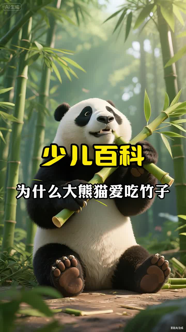 少儿科普百科为什么大熊猫爱吃竹子