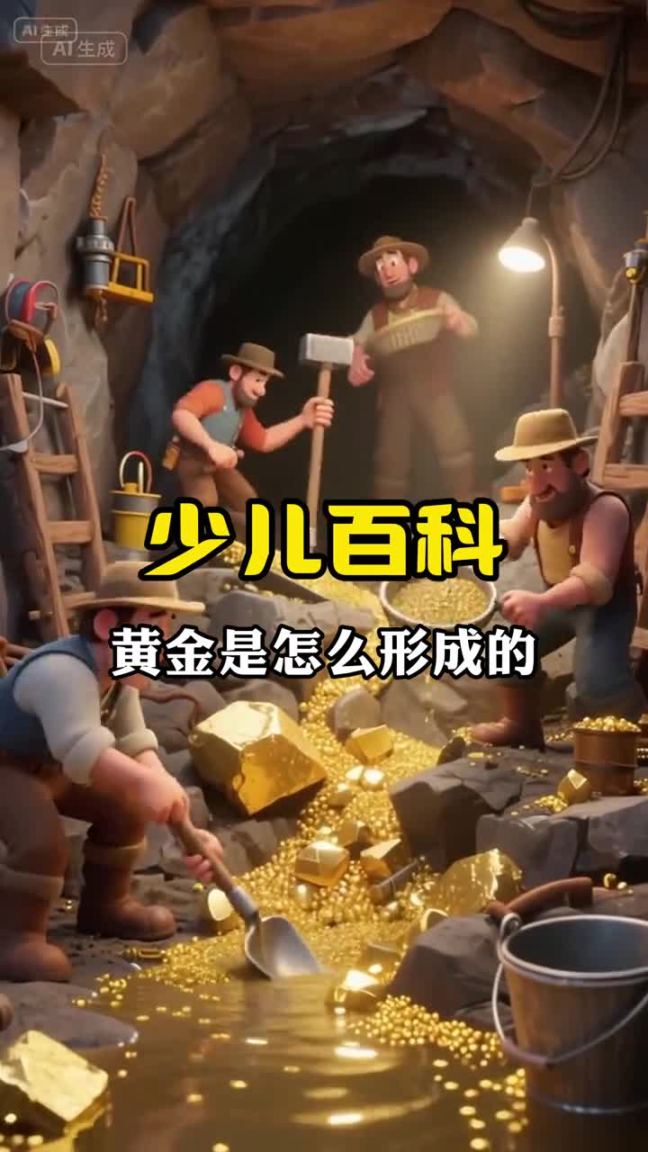 少儿科普百科黄金是怎么形成的