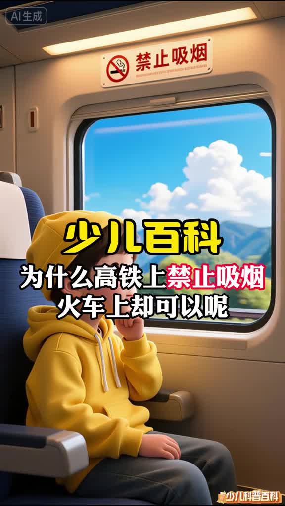 少儿科普百科为什么高铁上禁止吸烟火车上却可以呢