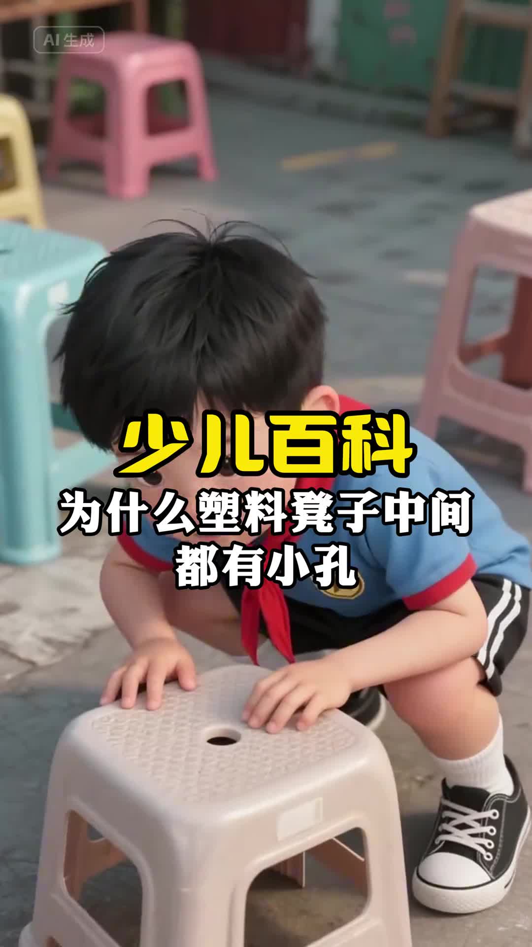 少儿科普百科为什么塑料凳子中间都又个圆孔