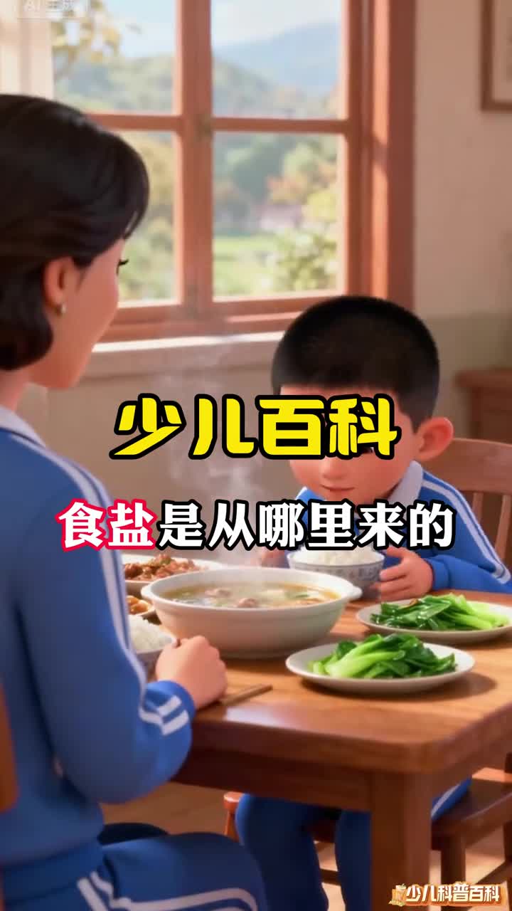 少儿科普百科食盐是从哪里来的