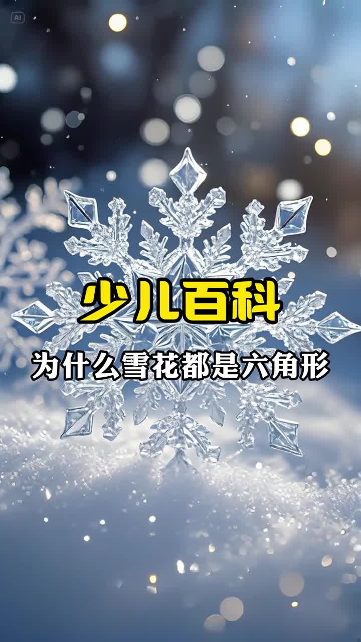 少儿科普百科为什么雪花都是六角形的