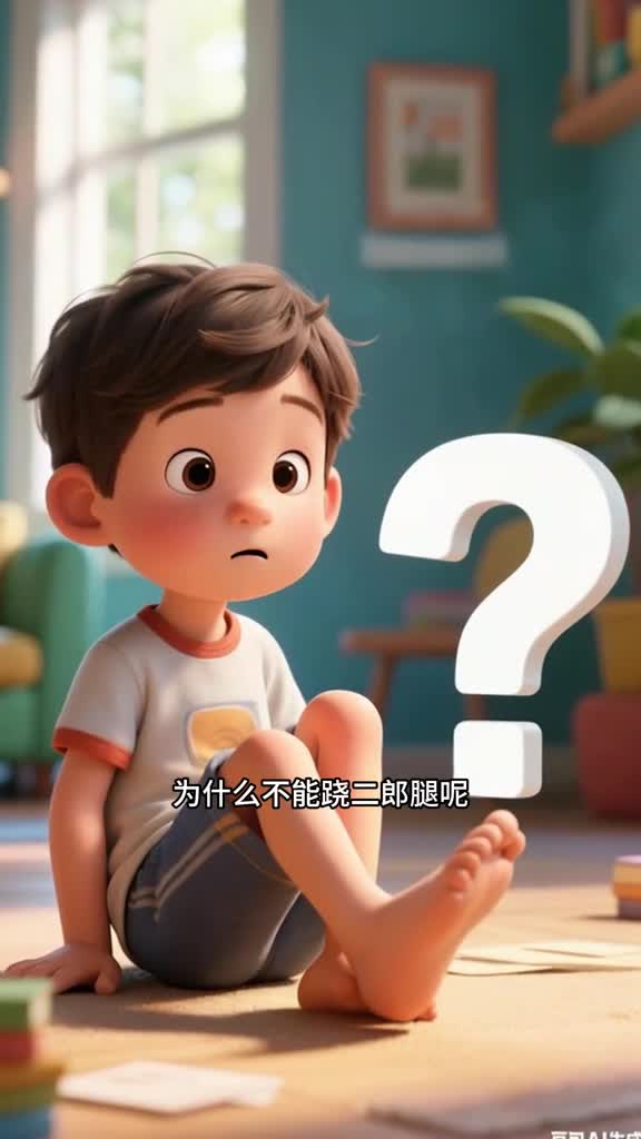 少儿科普百科为什么不能翘二郎腿呢