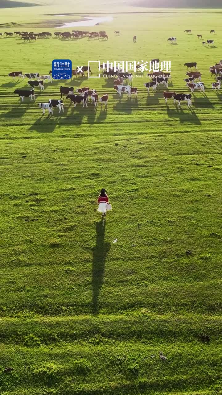 当风吹过草原你会看见绿色的大海内蒙古的草原位于欧亚大草原的东部那无边无际的绿色是留给灵魂自由驰骋的旷野离开喧嚣的城市走向那片高地在风中唱你喜欢的歌