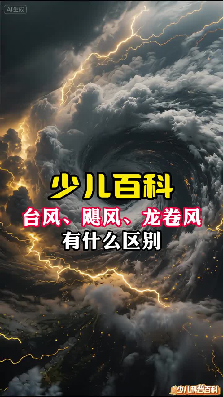 少儿科普百科台风飓风龙卷风有哪些区别呢