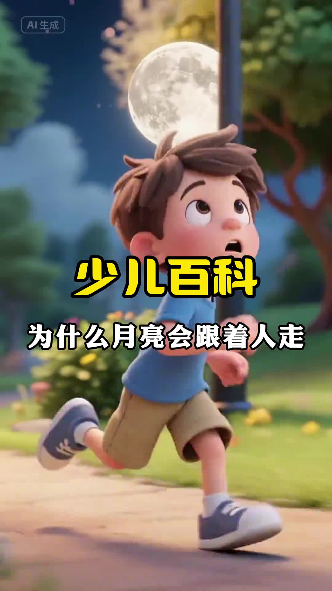 少儿科普百科为什么月亮会跟着人走