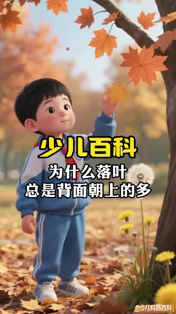 少儿科普百科为什么落叶总是背面朝上呢