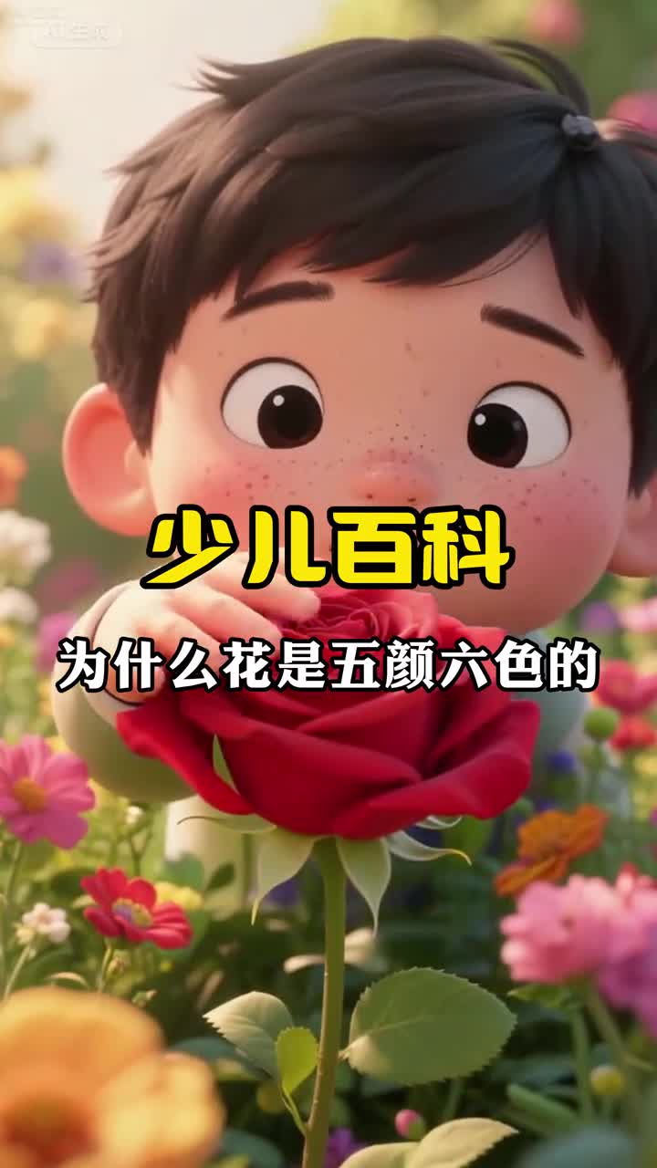 少儿科普百科为什么花朵是五颜六色的