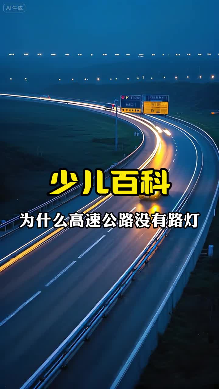 少儿科普百科为什么高速路上没有路灯