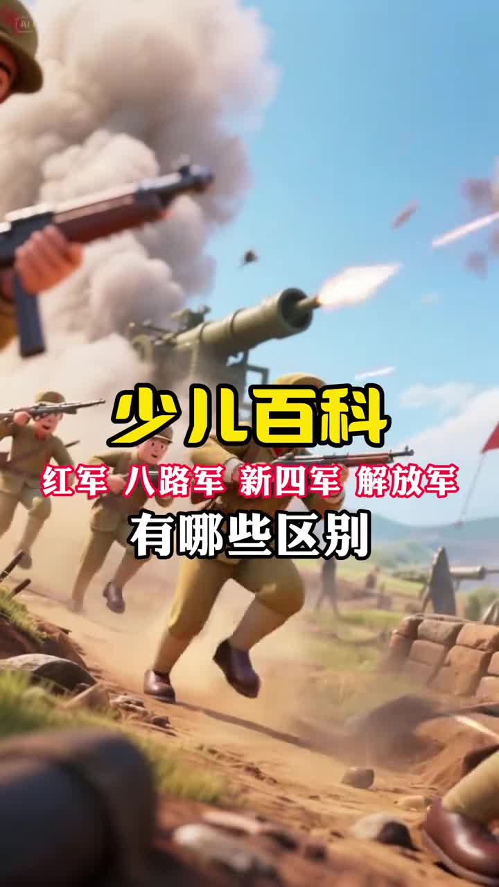 少儿科普百科红军八路军新四军解放军他们到底是什么关系