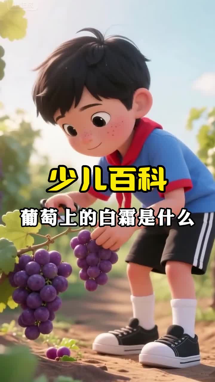 少儿科普百科葡萄上的白霜是什么可以吃吗
