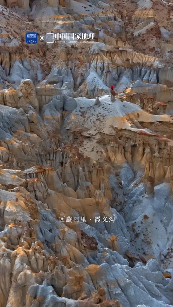 高原深处的绝世奇观霞义沟位于西藏阿里为札达土林的精华地带有着千沟万壑的奇特地貌层层叠彩的土层别有一番韵味诉说着漫长的地质年代中沉积下来的故事