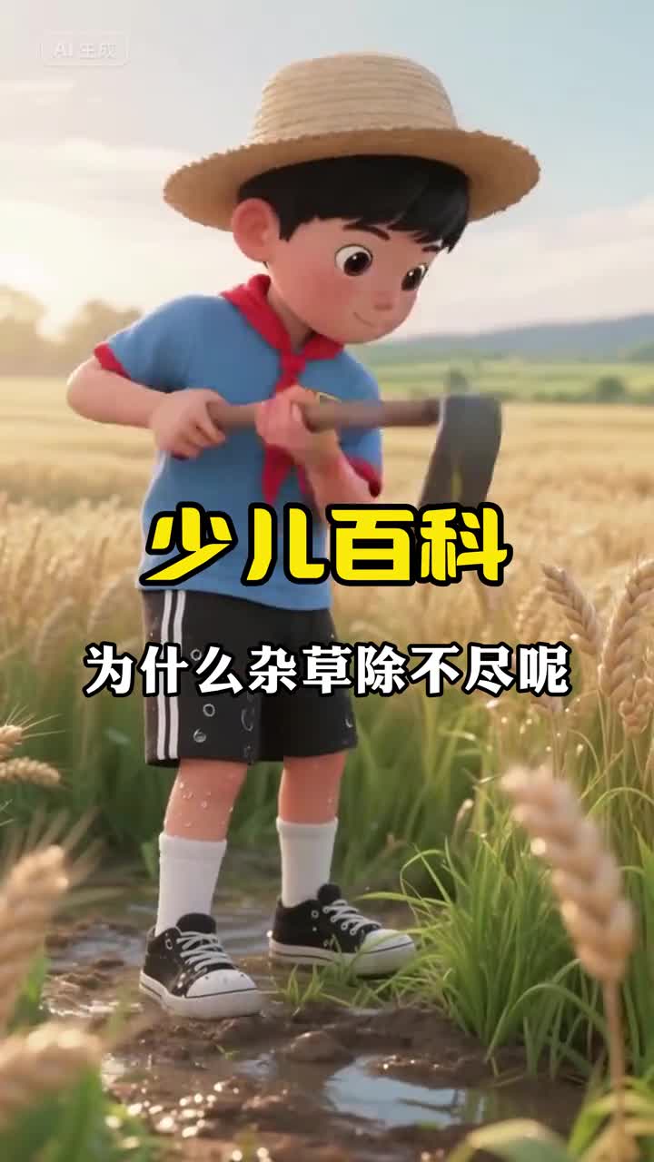 少儿科普百科为什么农田里的杂草总是除不尽呢