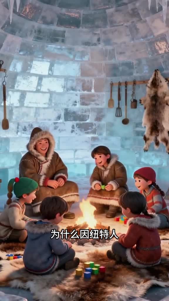 少儿科普百科为什么因纽特人要住在冰屋里呢