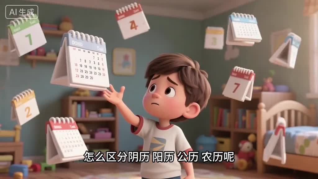 少儿科普百科阴历阳历公历农历有哪些区别呢