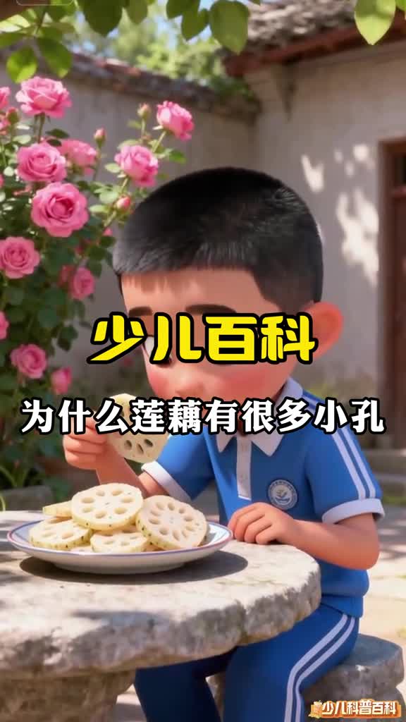 少儿科普百科为什么莲藕会有很多小孔呢