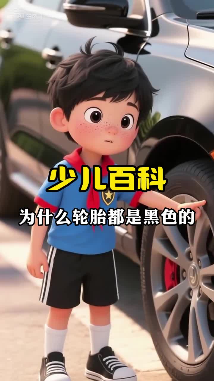 少儿科普百科为什么汽车的轮胎都是黑色的