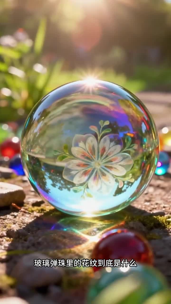 少儿科普百科玻璃弹珠是怎么制成的里面的花纹是什么怎么钻进去的呢