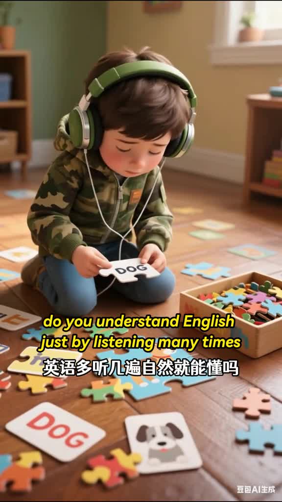 英语真的多听几遍就能懂吗答案都在这里了跟我一起点读跟读复读查词配音每天10分钟磨耳朵练口语