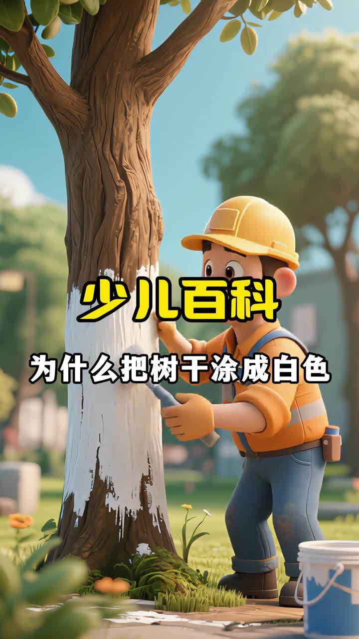 少儿科普百科为什么把树干涂成白色