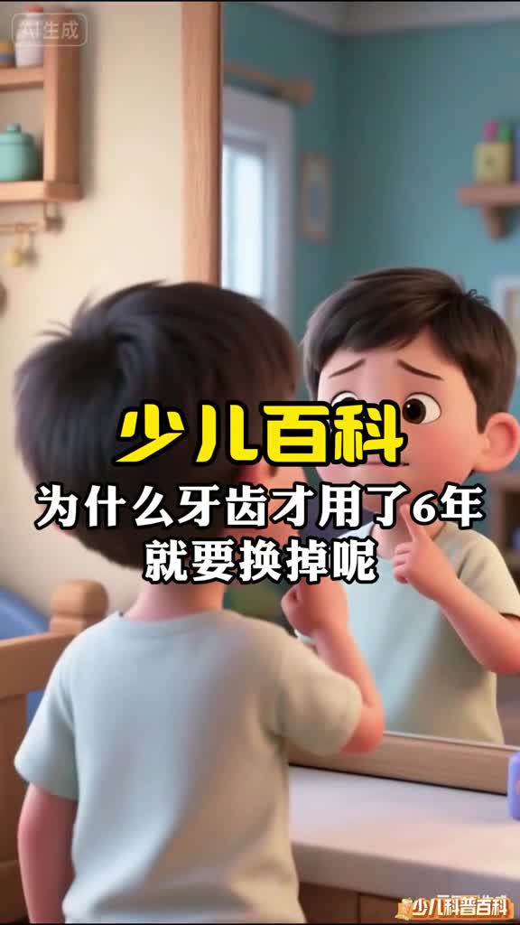 少儿科普百科为什么牙齿才用了6年就要换掉不直接长一副可以直接用到老的牙齿呢