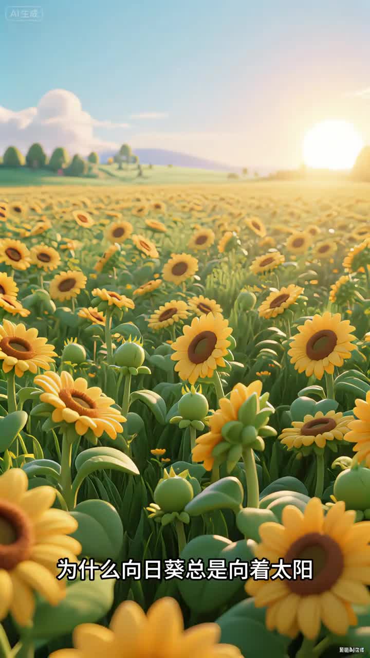 少儿科普百科为什么向日葵总是向着太阳呢