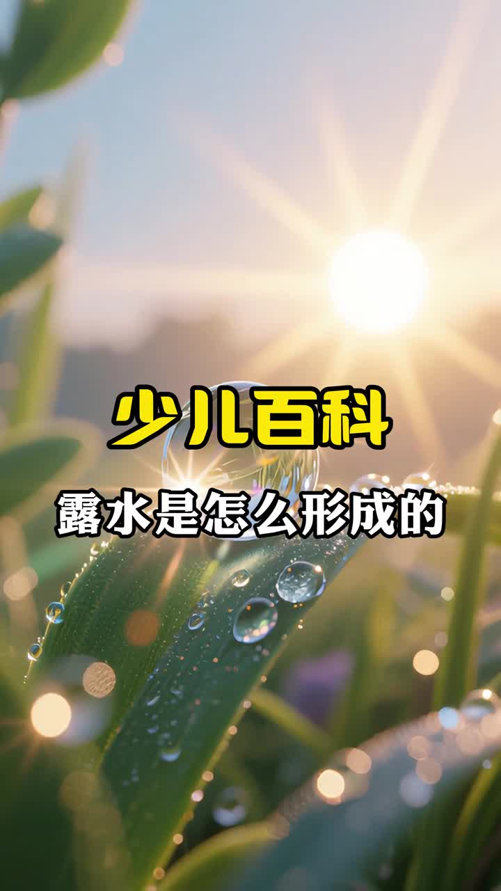 少儿科普百科露水是怎么形成的呢