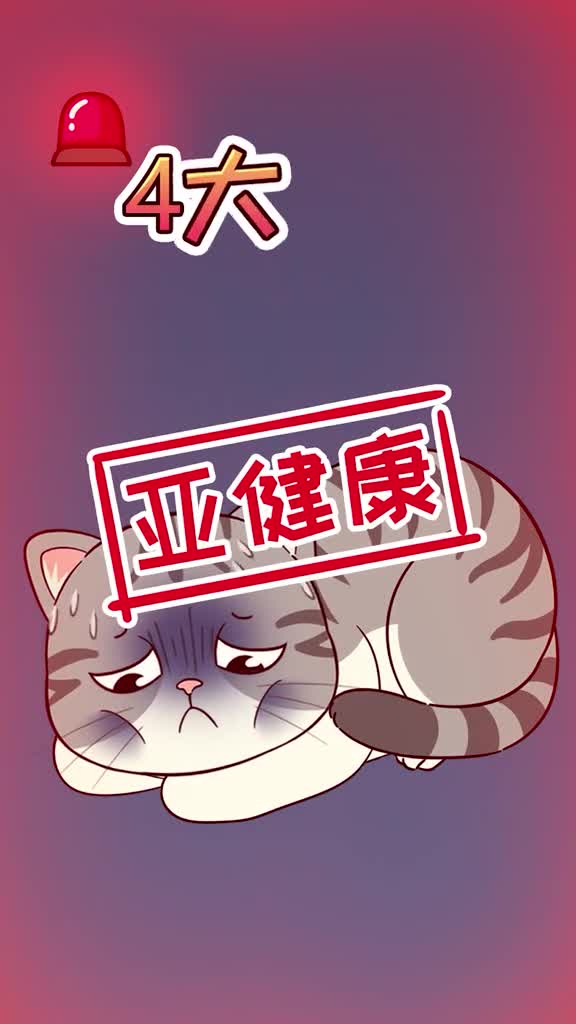 猫咪亚健康的4大警报太难发现啦家长们千万别忽视哟