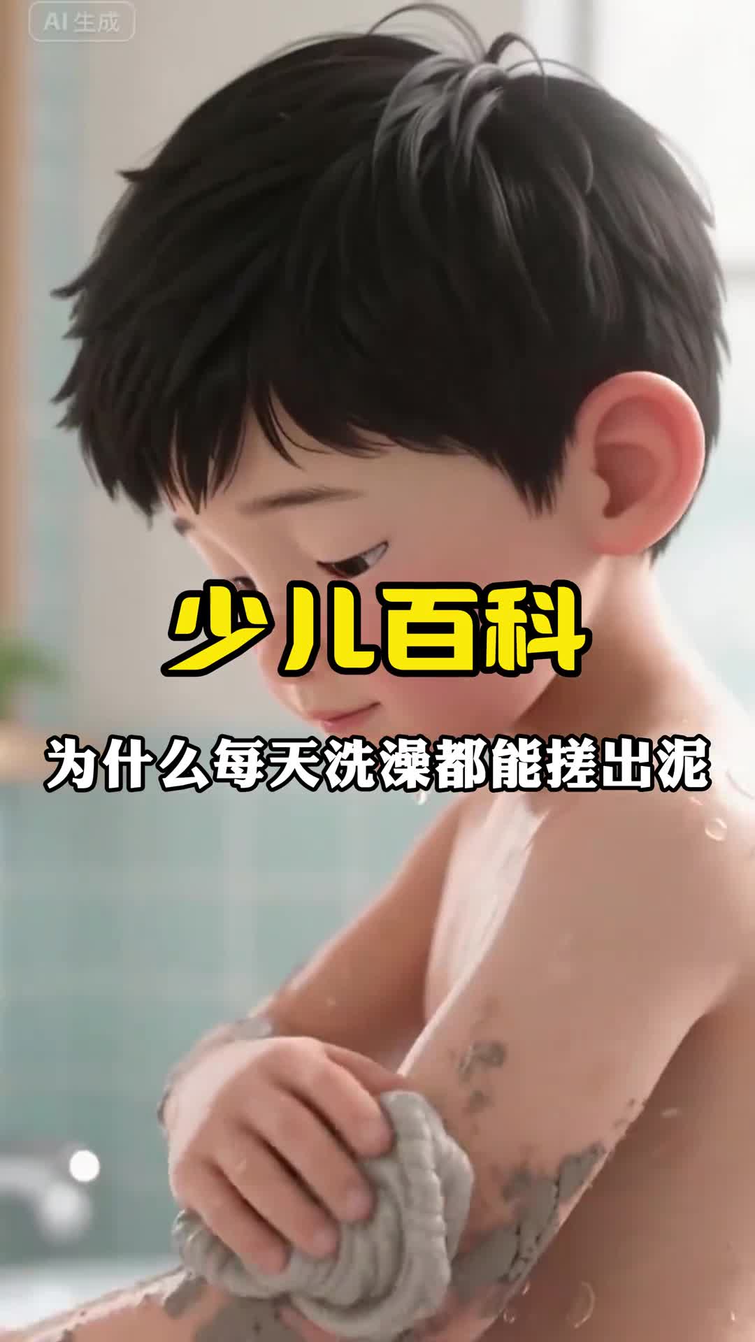 少儿科普百科为什么每天洗澡还是能搓出泥呢