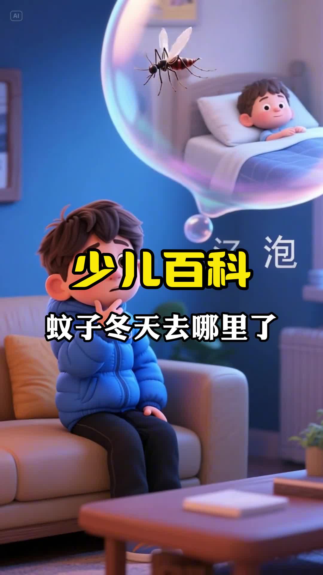 少儿科普百科蚊子冬天都跑哪里去了