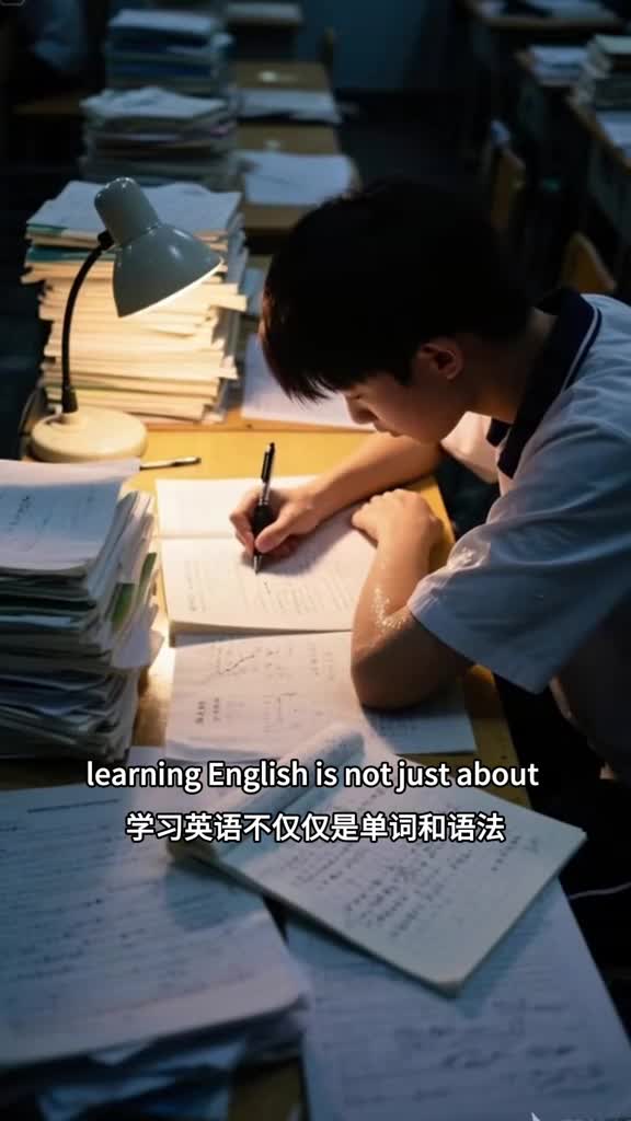 为什么要学英语呢答案都在这里了跟我一起点读跟读复读查词调速配音打分功能每天跟着学一句磨耳朵练口语