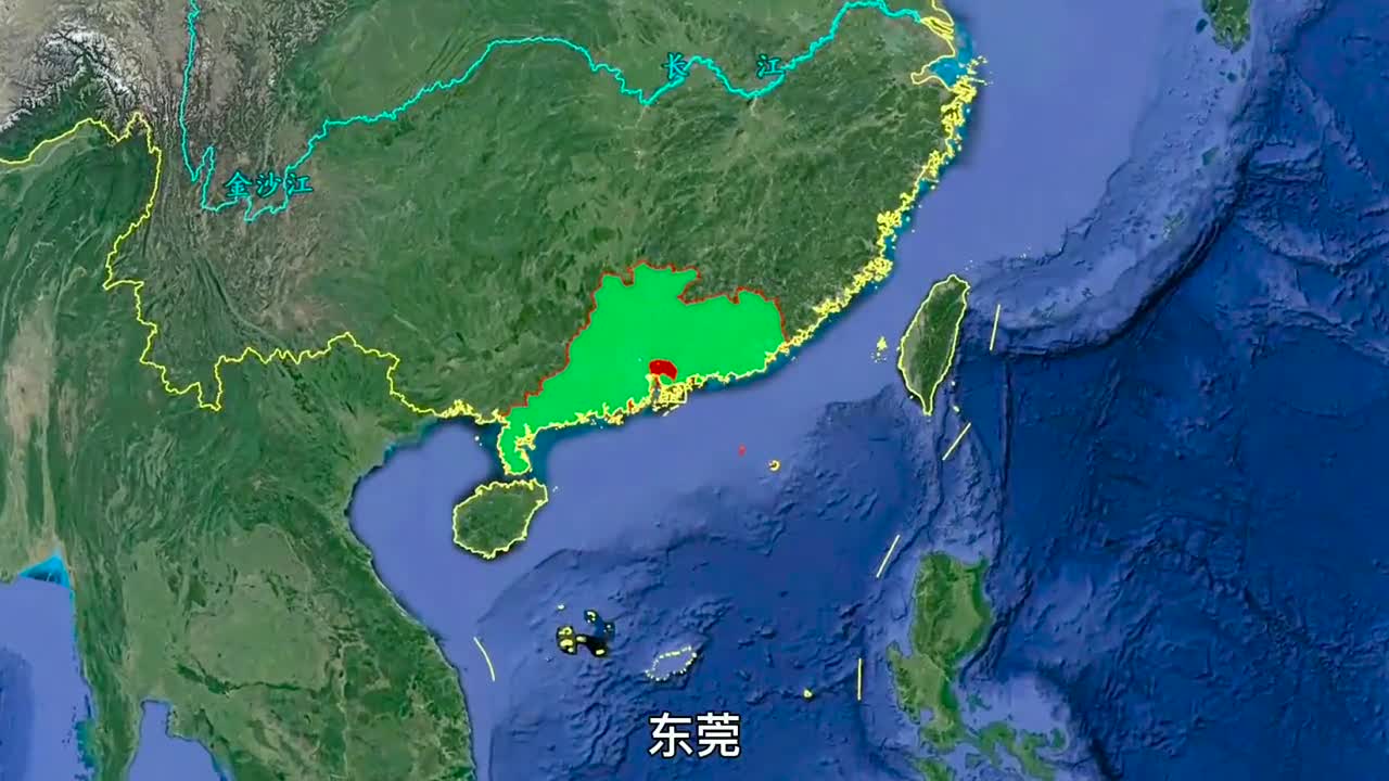 东莞堵车全球缺货曾经的世界工厂三维地图看东莞