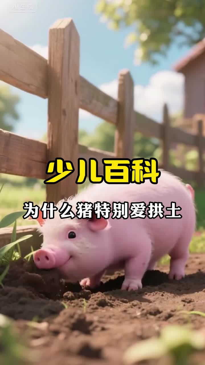 少儿科普百科为什么猪特别爱拱土