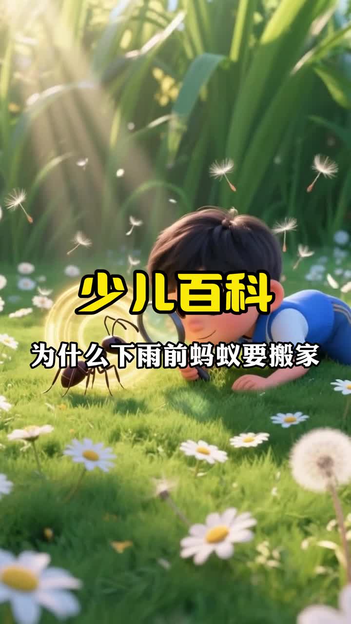 少儿科普百科为什么下大雨前蚂蚁会搬家呢