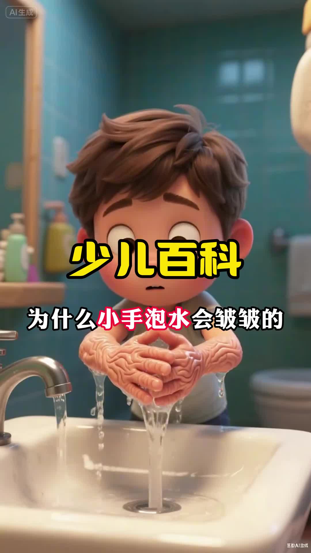 少儿科普百科为什么手在水里泡久了会皱皱的