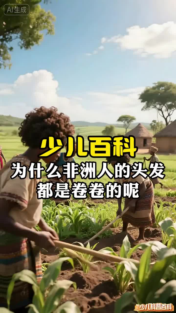 少儿科普百科为什么非洲人的头发都是卷卷的呢