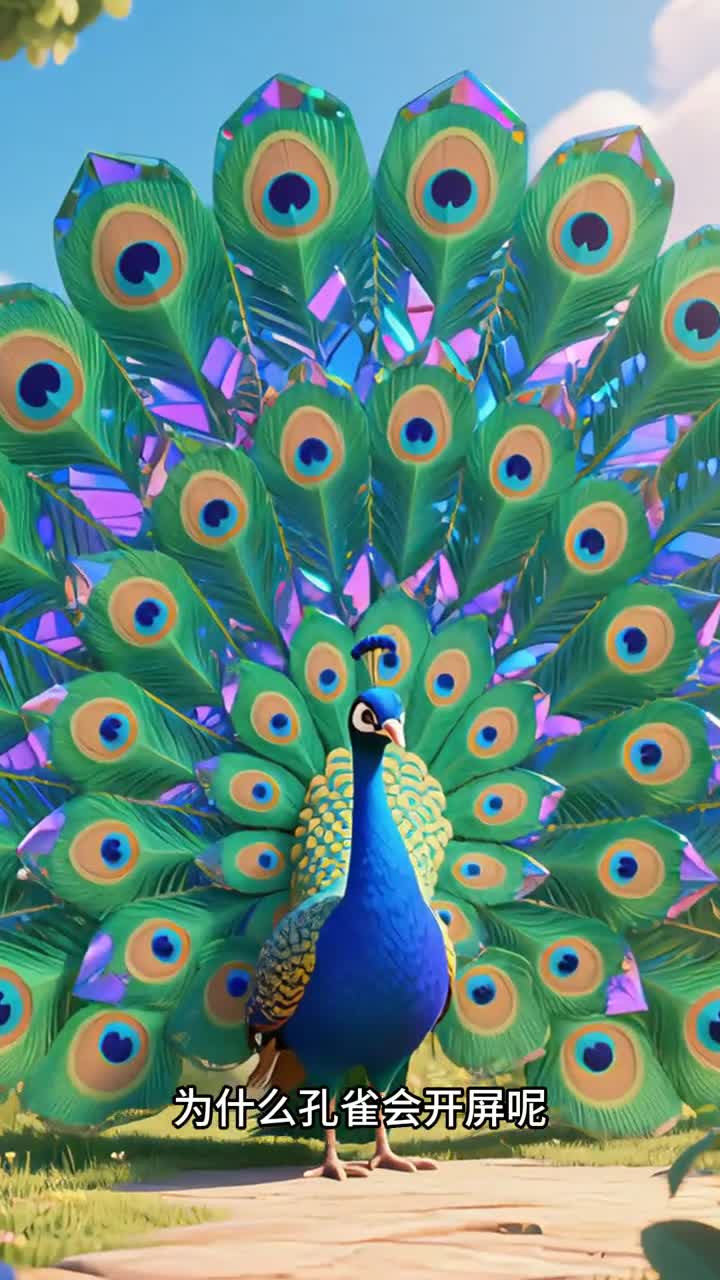 少儿科普百科为什么孔雀会开屏呢