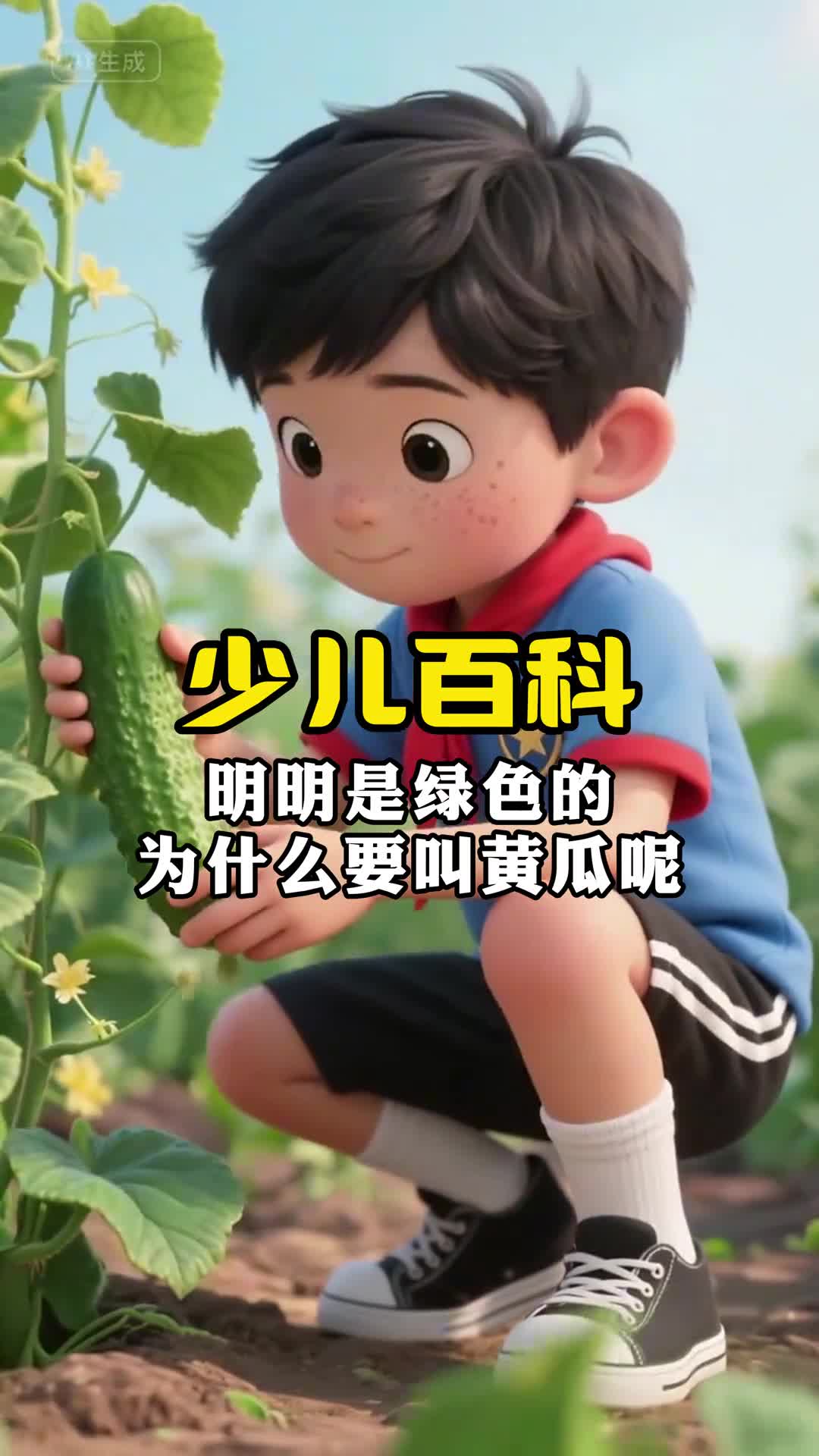 少儿科普百科明明是绿色的为什么要叫黄瓜呢