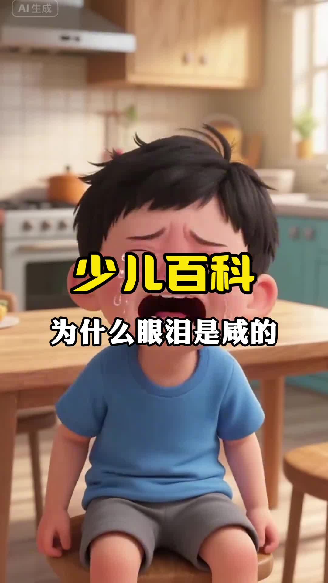 少儿科普百科为什么眼泪是咸的呢