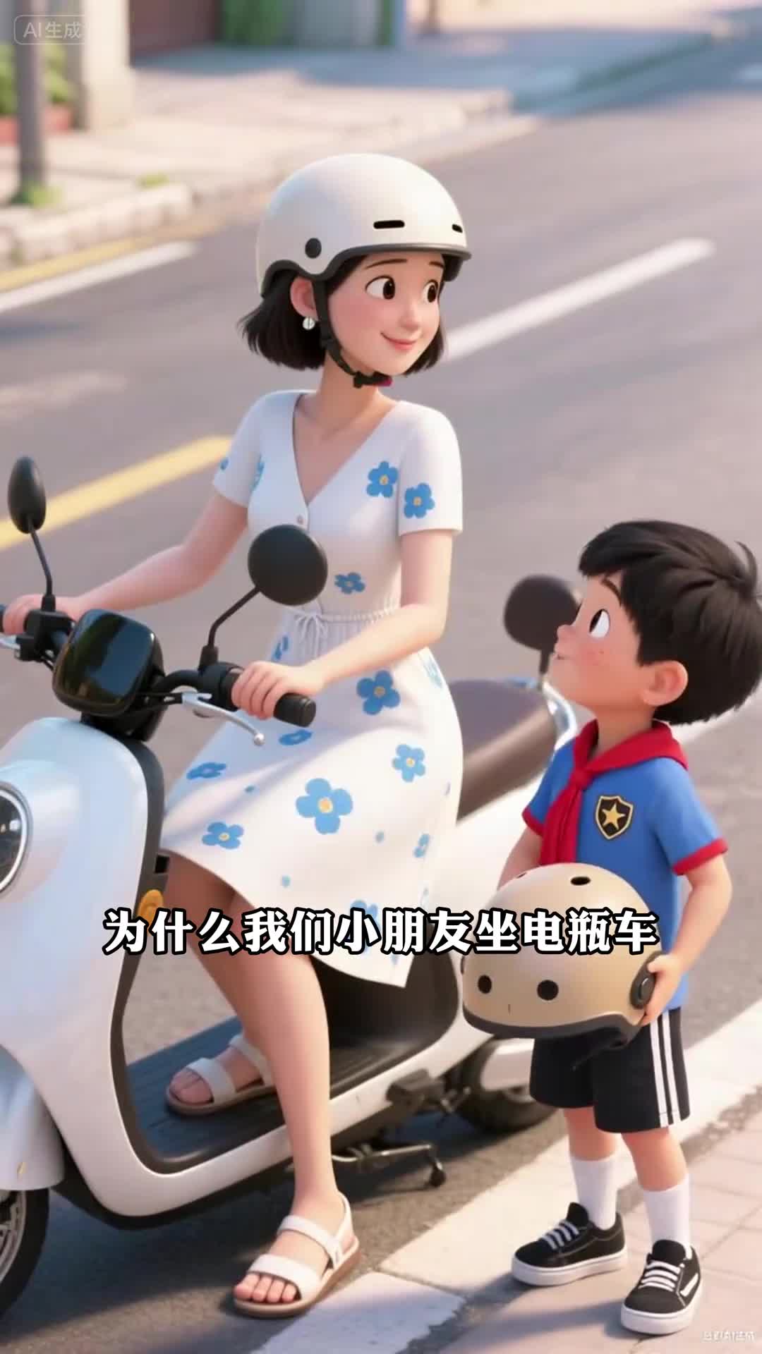 少儿安全百科为什么小朋友坐电瓶车也必须要带头盔呢