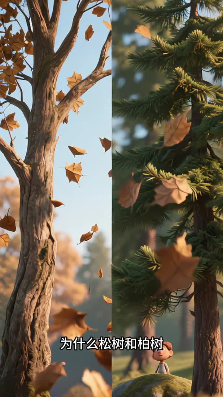 少儿科普百科为什么松树和柏树冬天不会掉叶子呢