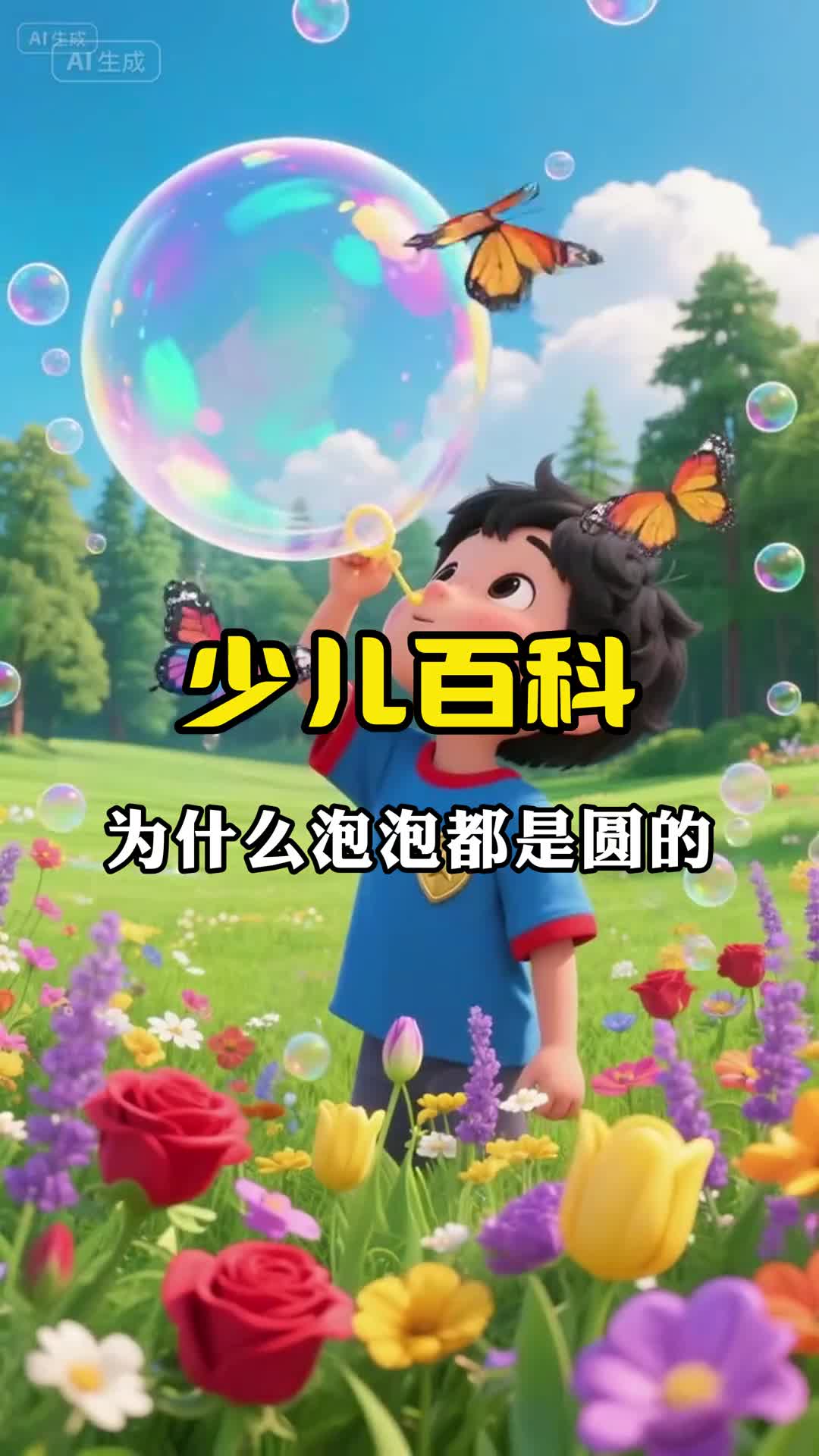 少儿科普百科为什么泡泡都是圆的呢
