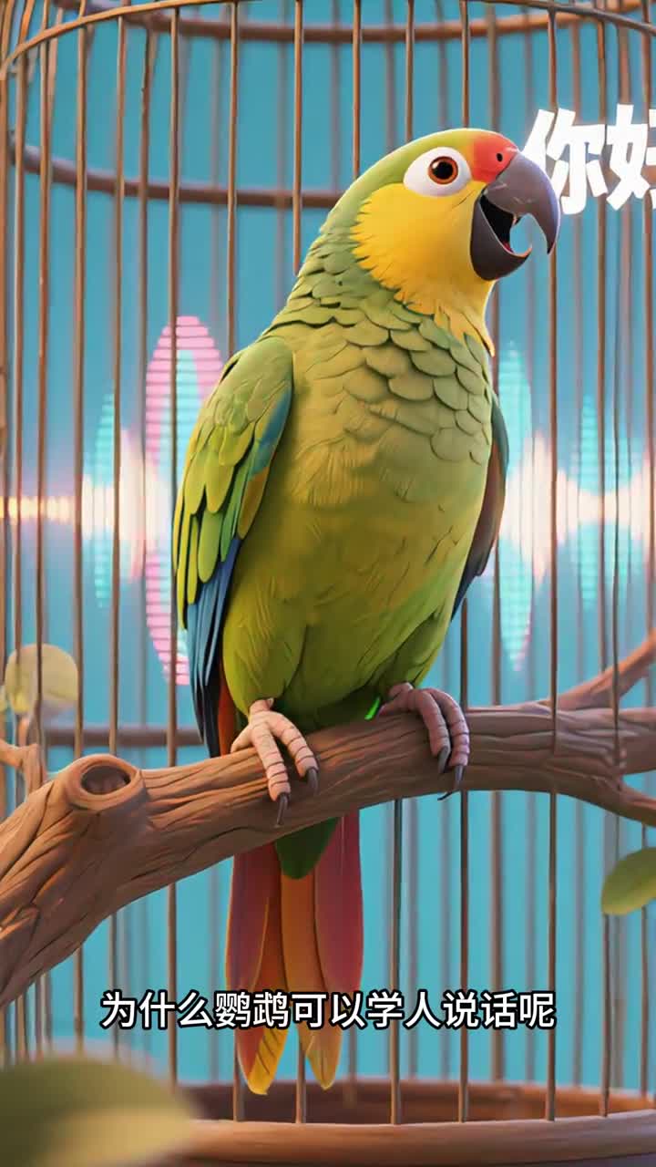 少儿科普百科为什么鹦鹉可以学人说话呢