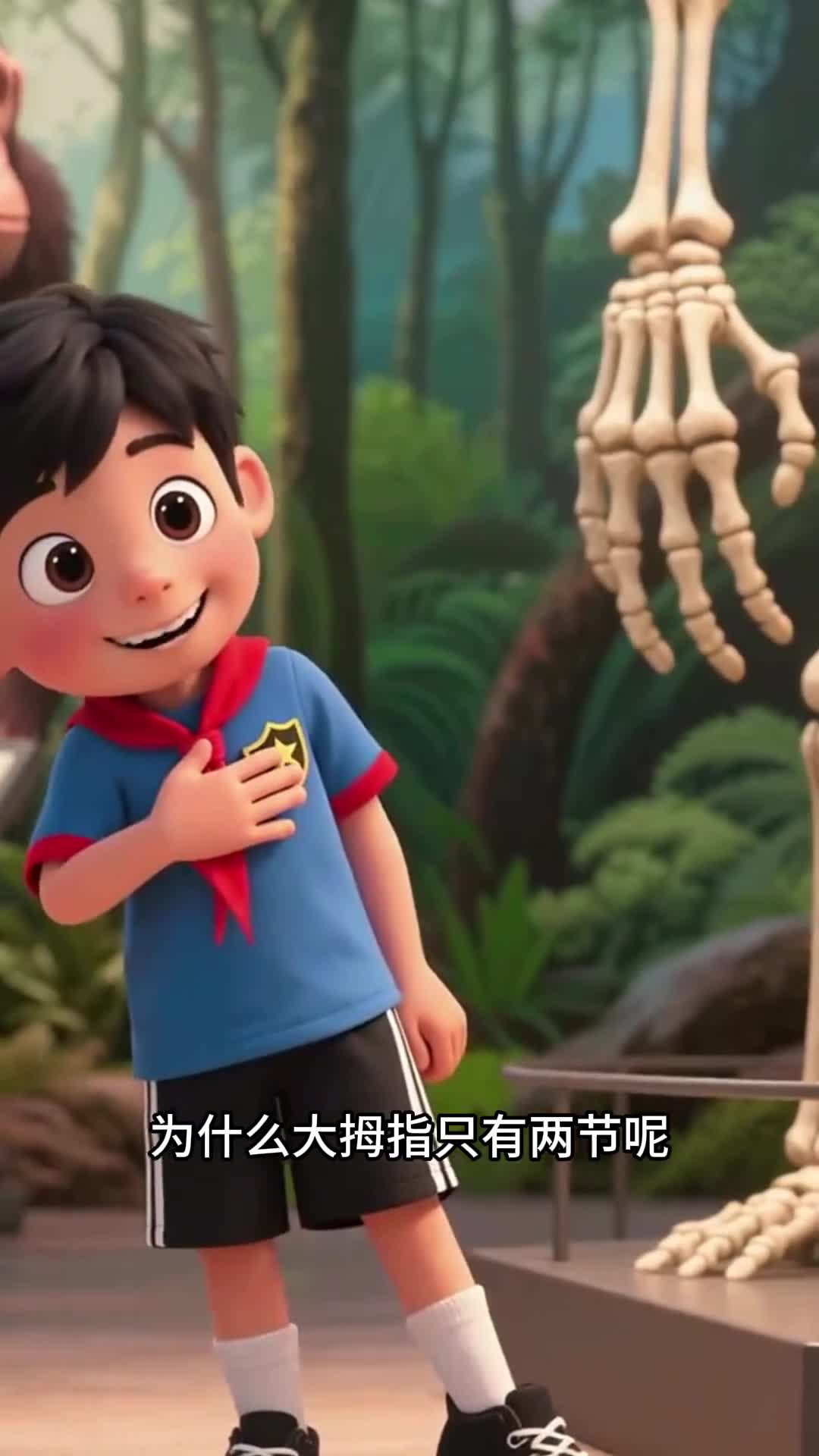 少儿科普百科为什么其他手指都是三节而大拇指只有两节呢