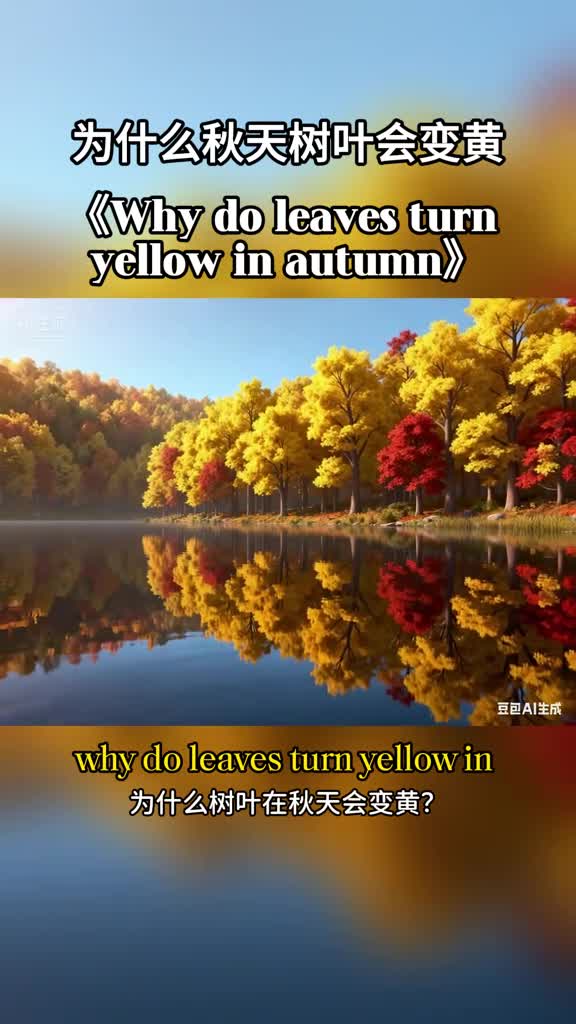 用英语讲科普为什么秋天树叶会变黄呢
