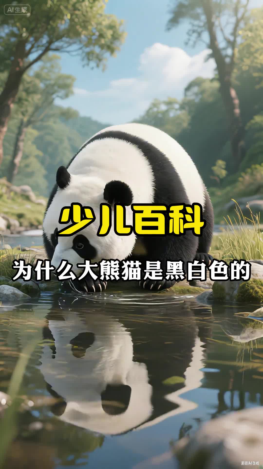 少儿科普百科为什么大熊猫是黑白色的