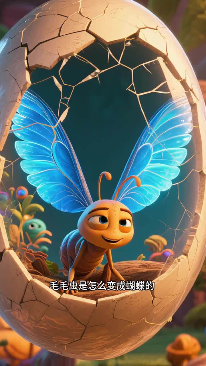 少儿科普百科毛毛虫是怎么变成蝴蝶的