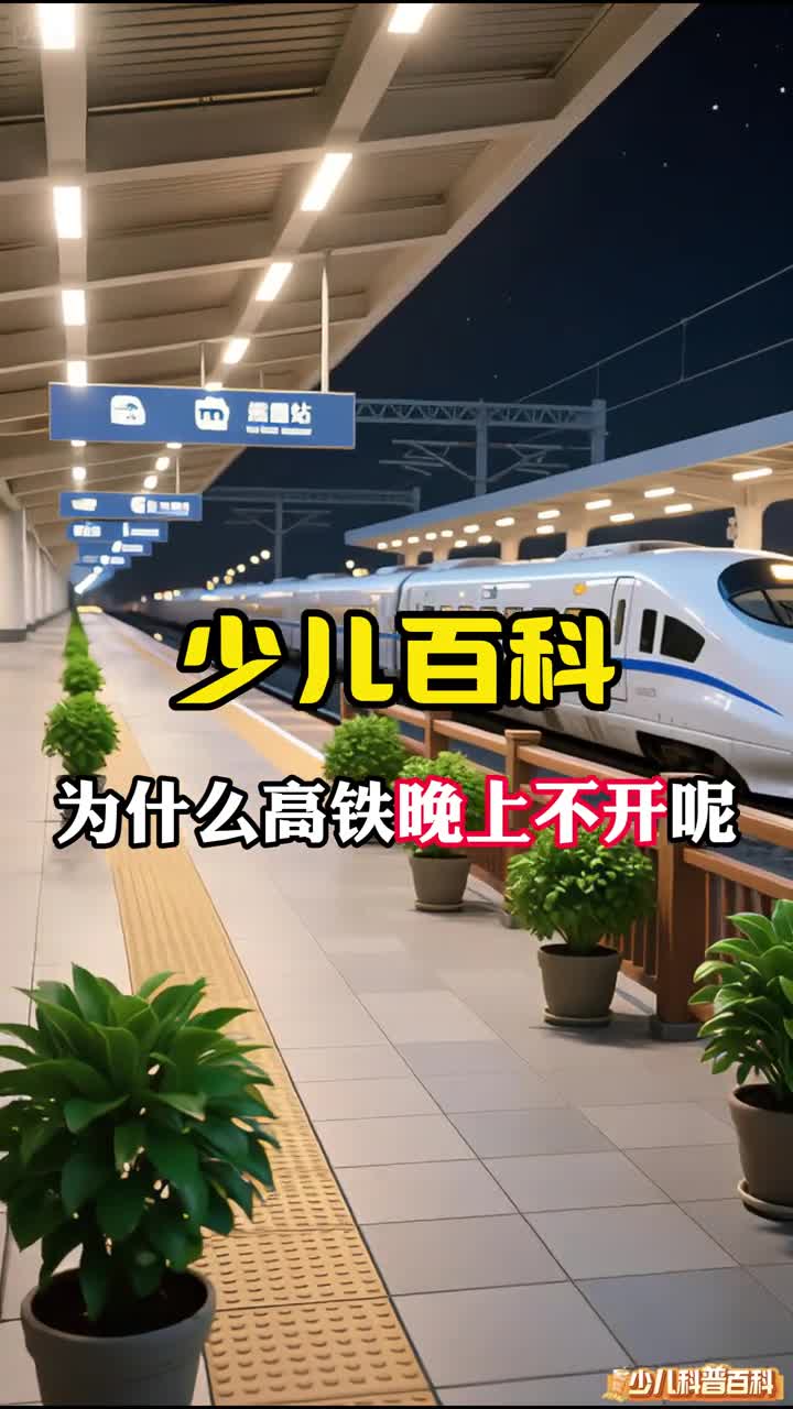 少儿科普百科为什么高铁晚上不开呢