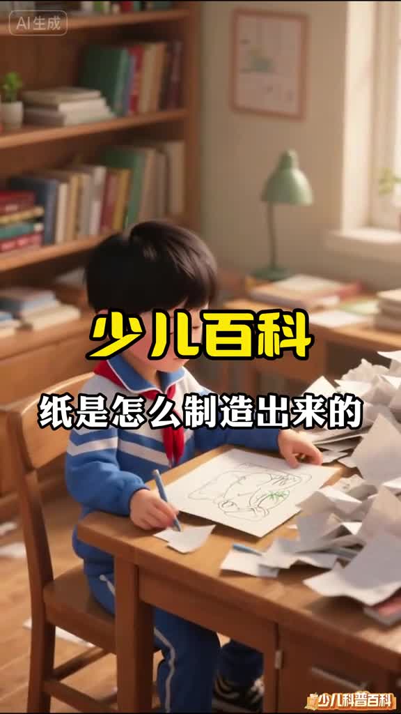 少儿科普百科纸是怎么造出来的