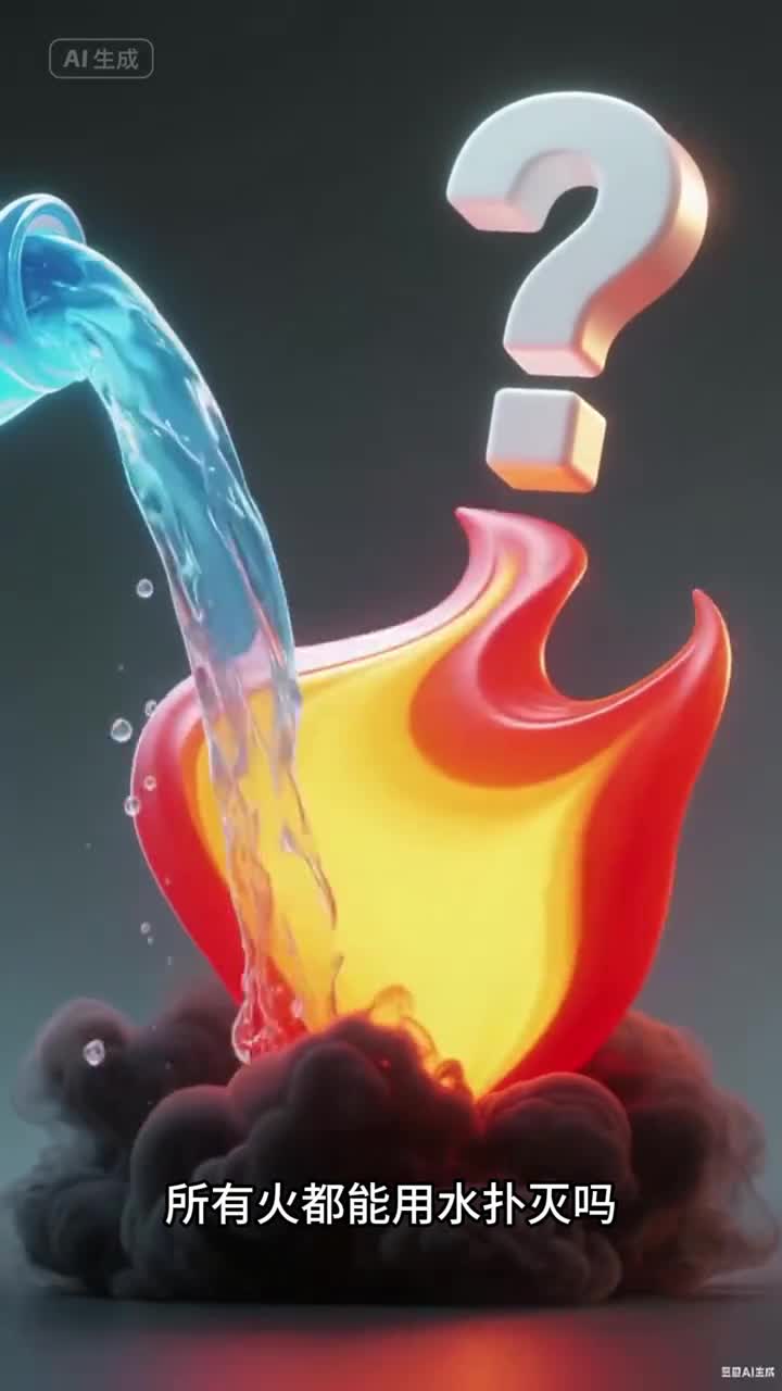 少儿科普百科所有火都能用水扑灭吗